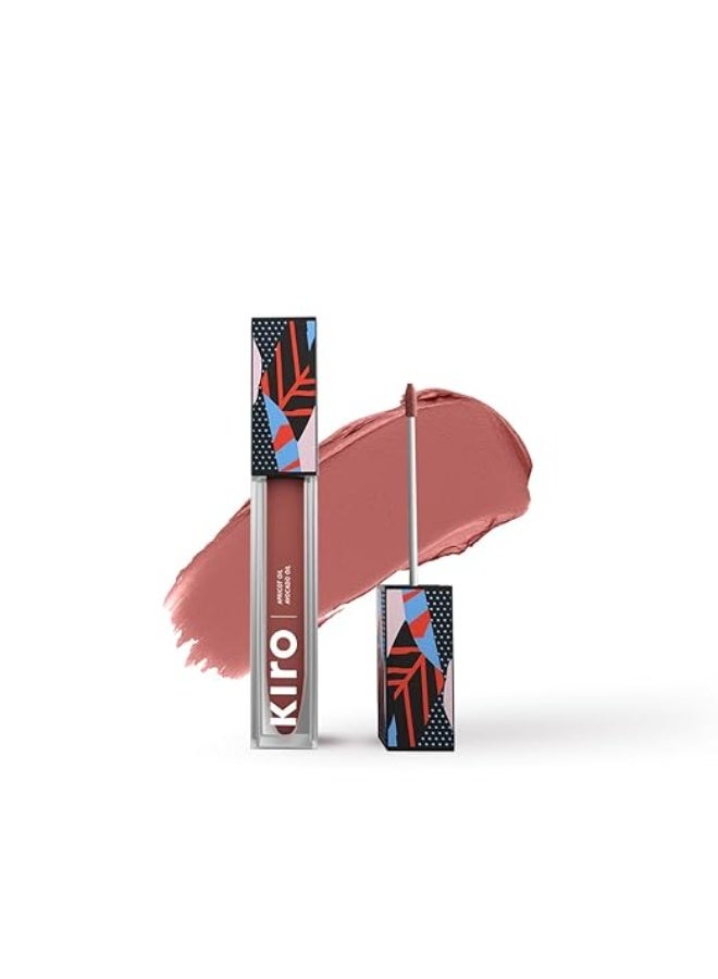 كيرو أحمر شفاه سائل غير لامع من كيرو، لون قرفة نيود (بني وردي)، 5 مل | غني بالأصباغ، يدوم طويلاً، مرطب | مقاوم للماء، لا يتلطخ، خفيف الوزن | غني بزيت الأفوكادو والمشمش - Image 1